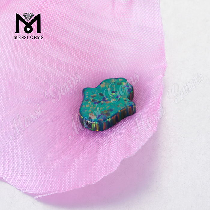 OP69 11x13mm synthetica hamsa grana opalis pretium pro ornamento faciendo