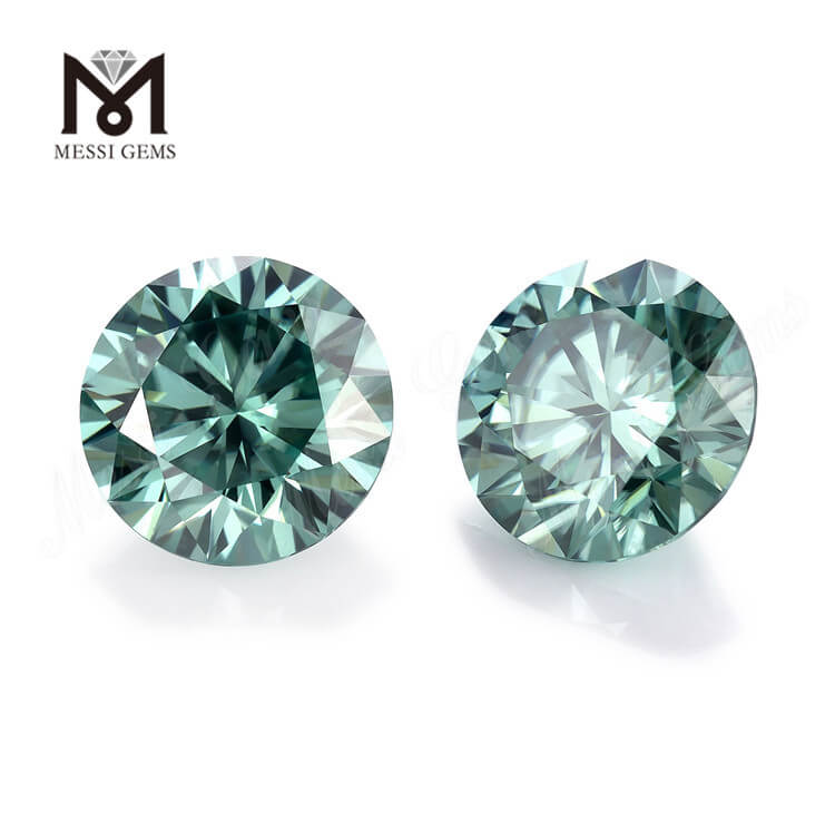 GRA Round Cut Tutus pretium Green 8mm syntheticum moissanite