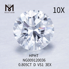 0,805carat D VS1 circa solutam lab creatus adamas 3EX