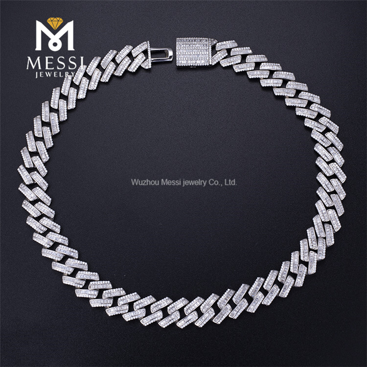 Customized Hip-hop Jewelry Men's Cubanus Link Chain with Cubic Zircon