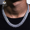 Hiphop Jewelry Cubanus Monile Ice Out Moissanite Cubanus Link Chain