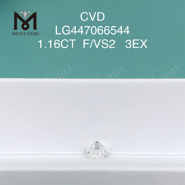 1.16 carat F VS2 Round EX Cut lab adamantibus