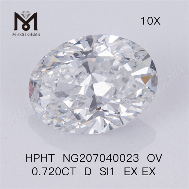 HPHT OV 0.720CT D SI1 EX EX lab adamantino 