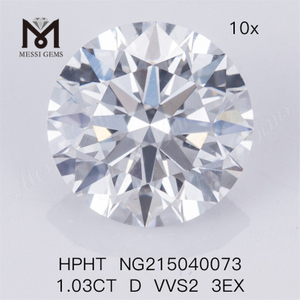 1.03CT RD HPHT D VVS2 3EX