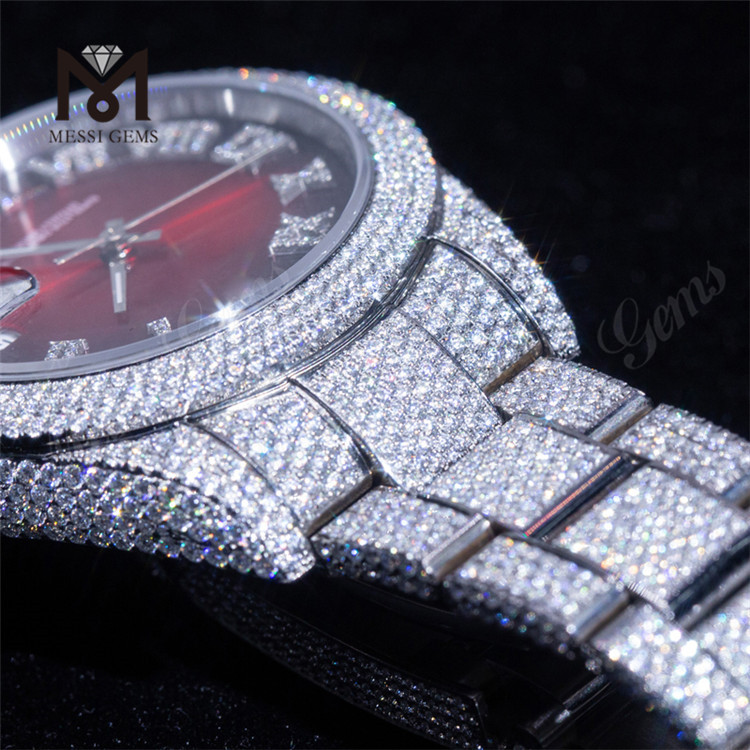 Customized Watch Custom Design Luxury Men Watch DEF Vvs Moissanite Watch