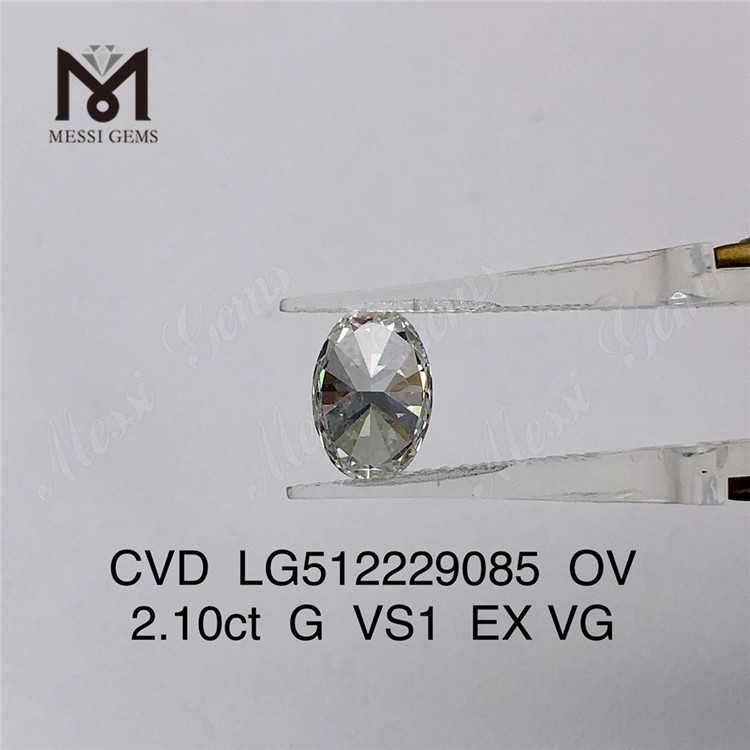 2.1ct G luxuriosus homo fecit adamantes ov cvd lab adamas Lupum