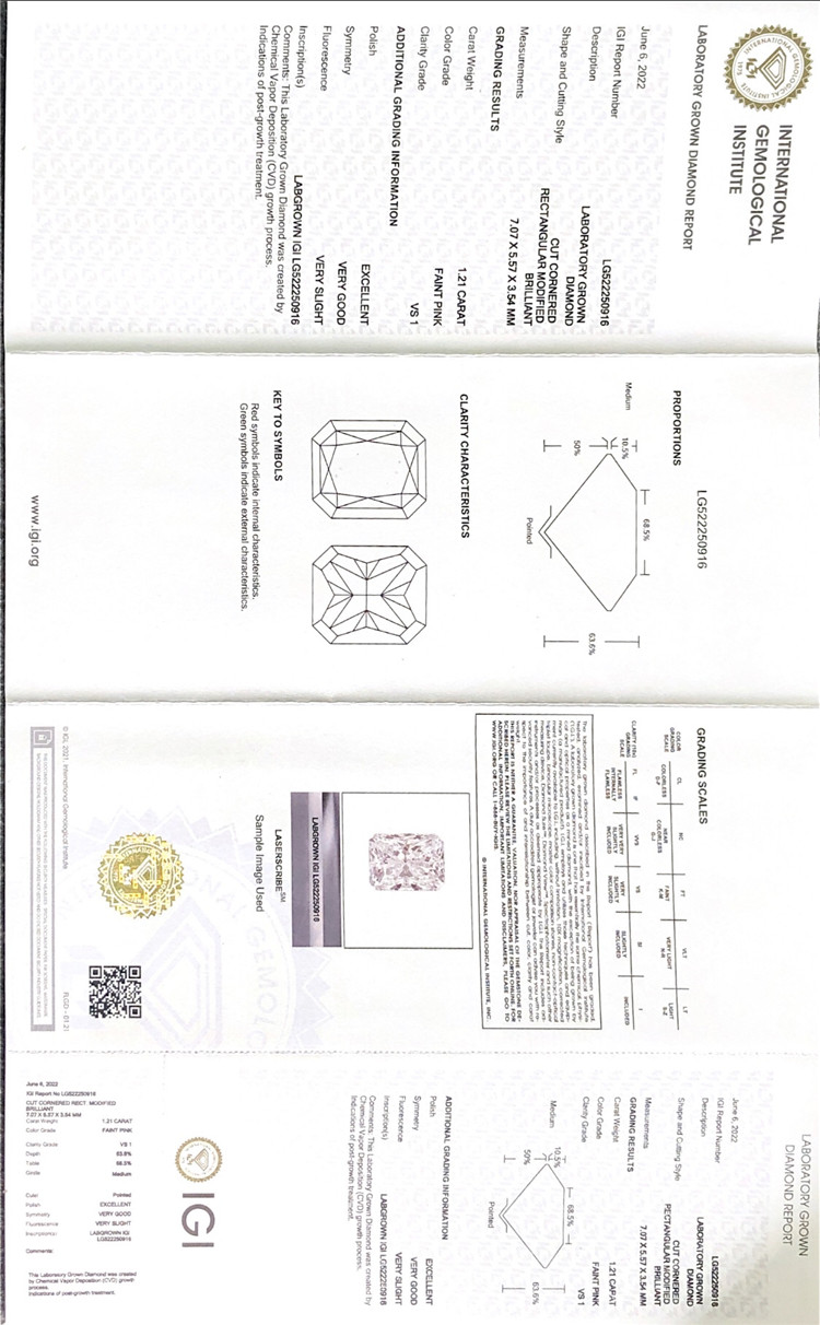 1.21ct languida rosea lab crevit crystallini manufacturer 