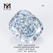 1.51CT CUSHION FAMUM LUX RED VS1 GOOD VG HPHT lab iaspis LG541273234