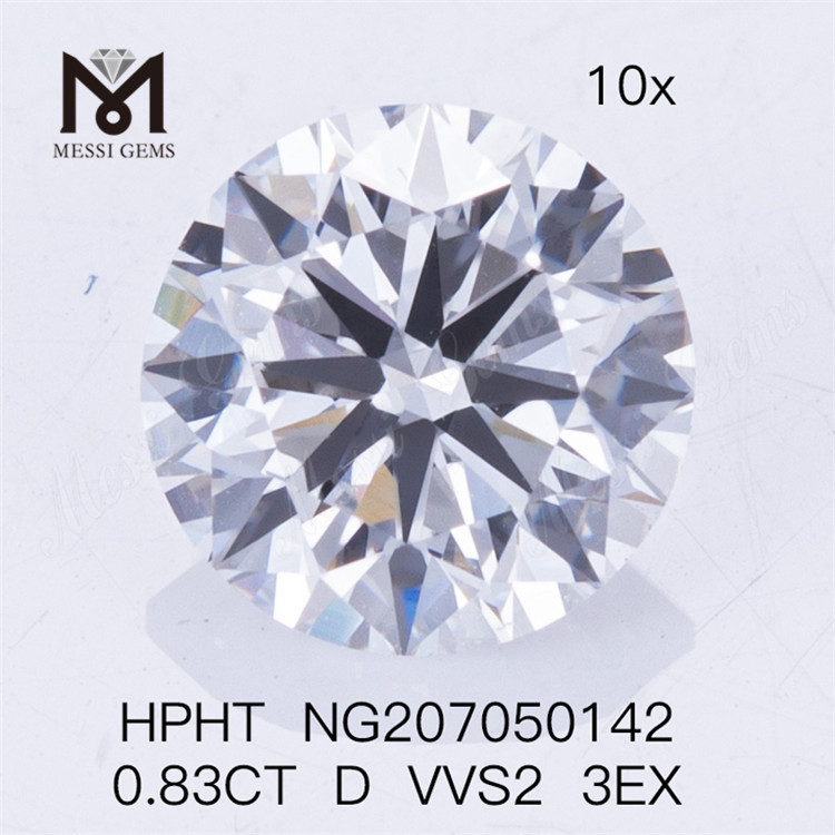 HPHT Adamas 0.83CT D VVS2 3EX Lab Diamonds 