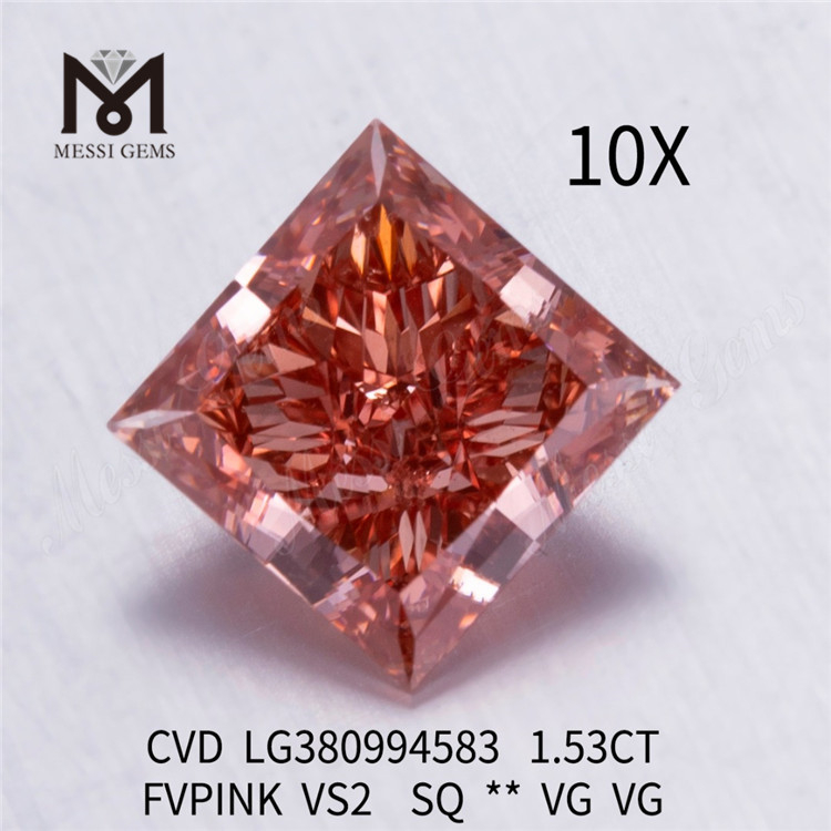 1.53CT FVPINK VS2 SQ LAB iaspis CVD LG380994583