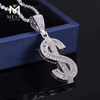 Hiphop Monile Custom Gift Personality Letter Splicing Pendant Hiphop Jewelry Ice Out monile