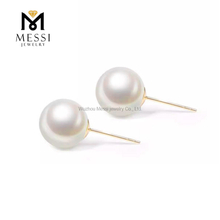 18K Aurum 4-5mm Elegans Bacca Inaures nuptiales pro Nuptiis