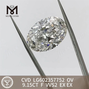 9.15CT F VVS2 EX EX cvd lab adamantibus OV LG602357752 creatum