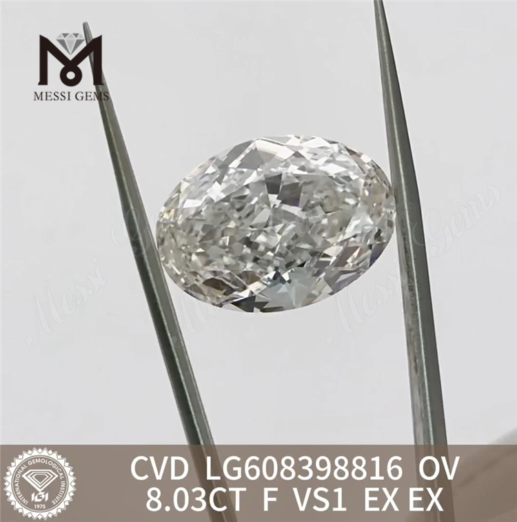 8.03CT Top Lab Partum Diamond F VS1 OV丨Messigems CVD LG608398816 