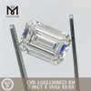 7.96CT E VVS2 zmaragdus incidit adamantem lab CVD LG611368823丨Messigems \t