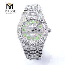 Luxuria & Scintillans Moissanite Iced Out Watch Special Text Mars