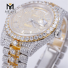 Custom Luxury 925 Silver Iced Out VVS Mens Moissanite Watch