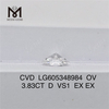 3.83CT D VS1 OVAL CVD IGI certificata adamantes Mole Brilliance丨Messigems LG605348984