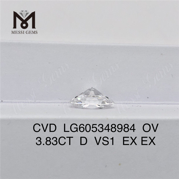 3.83CT D VS1 OVAL CVD IGI certificata adamantes Mole Brilliance丨Messigems LG605348984