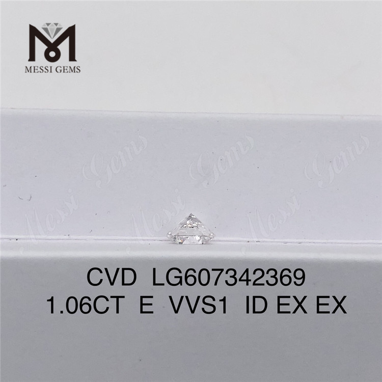 1.06CT E VVS1 1 carat lab iaspis crevit sumptus CVD cost-effective Luxuriae Messigems LG607342369