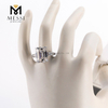 14k 18k aurum aurum tres lapides 4ct magna lab adamas smaragdus sectus 3 Diamond Ring