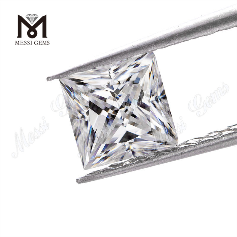 Solve synthetica princeps 7x7mm 2 carat D color albus pretium per carat moissanite
