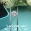 1.10 carat D VS1 RUNDUS EX Cut eco crevit adamantibus