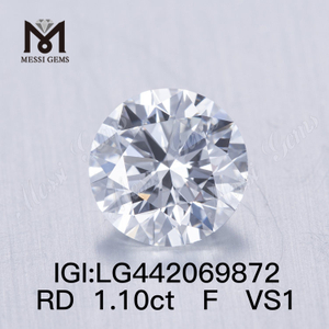 1.01 carat F VS1 Round SPECIMEN cheap lab adamantes creatum