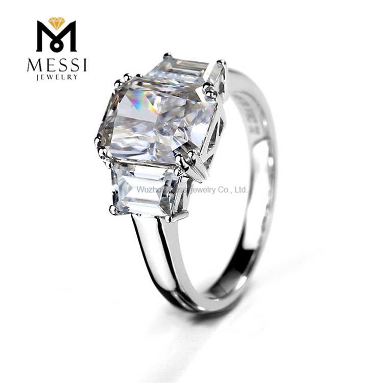3carat 14k/18k annuli nuptiales moissanite anulus aureus pro mulieribus