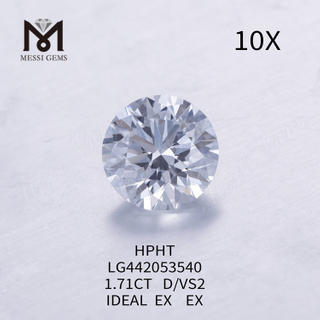 1.71 carat D VS2 SPECIMEN Circum cut Seres Lab crevit crystallini in sale