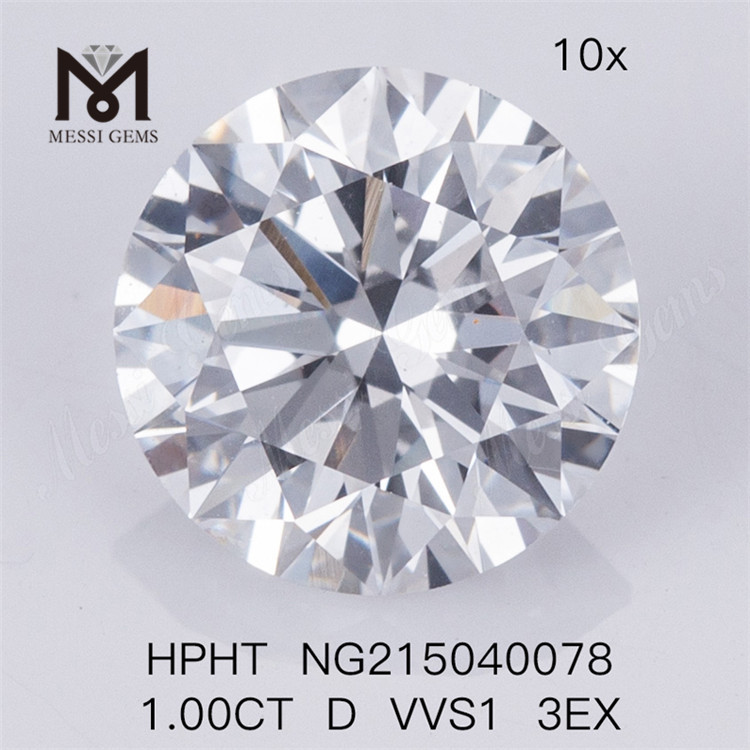 HPHT 1.00CT D VVS1 Circum 3EX egregie Lab Diamond