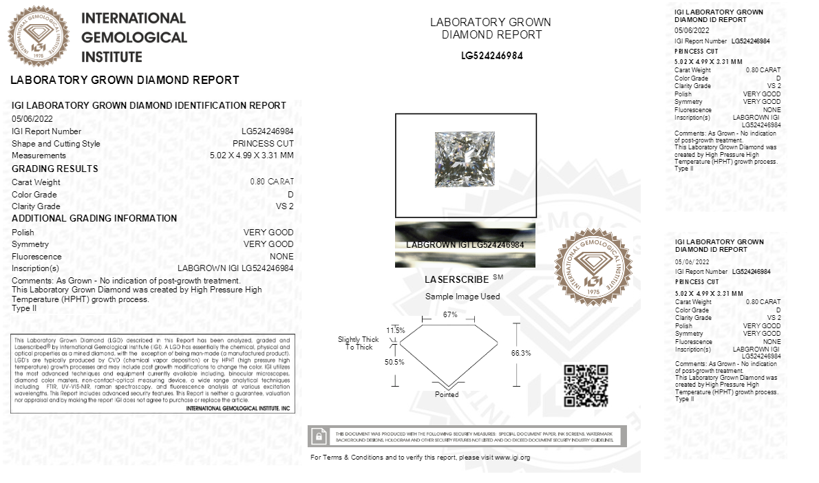HPHT lab diamond