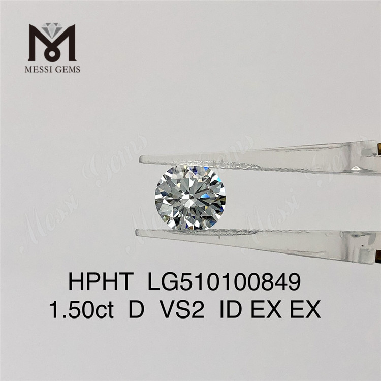 1.50CT D VS hpht adamas EX lab adamantes technicae pretium