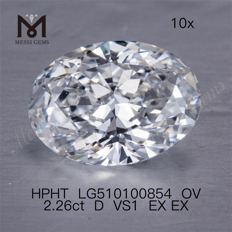 2.26CT hpht lab adamas F ov lab adamas