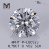 0.75CT HPHT homo adamas fecit D VS2 5EX Lab Diamonds 