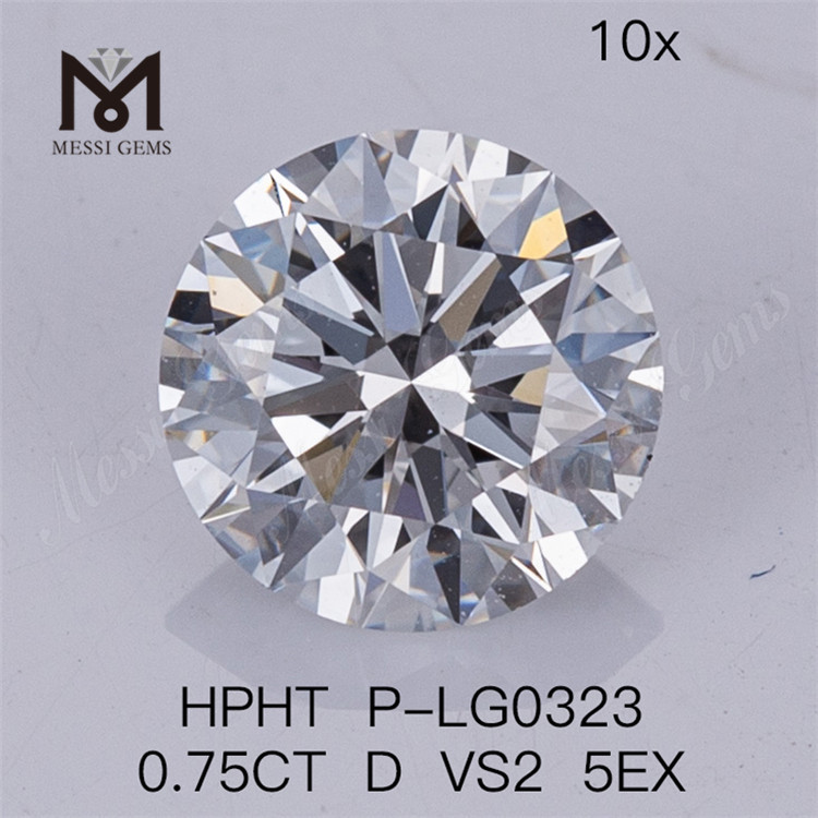 0.75CT HPHT homo adamas fecit D VS2 5EX Lab Diamonds 
