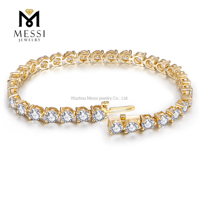 10K 14K 18K Aurum 9.33ct Lab Grown Diamond Tennis Chain Tennis Bracelet