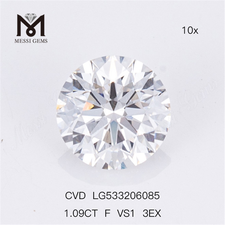 1.09CT Diamond D VVS1 3EX Cvd Diamond Wholesale