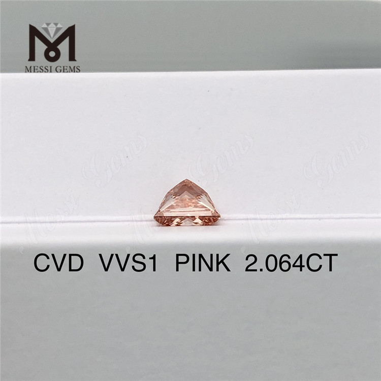 2.064ct rosea lab adamas crevit iaspis Cvd synthetica rosea iaspis Lupum pretium