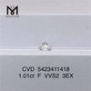 1.03ct D VVS2 HPHT solve Synthetic Round Brillant Cut Lab Grown Diamond For Ring