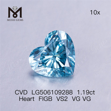 1.19ct solutam lab adamantes Blue Cordis Cut diamond VS2