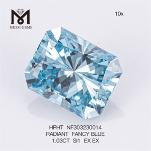 1.03CT SI1 RADIANT OPINIO RED 1CT lab crevit adamas HPHT NF303230014