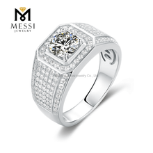 New Quality 925 Argenteus Jewelry Ring Moissanite Men Rings