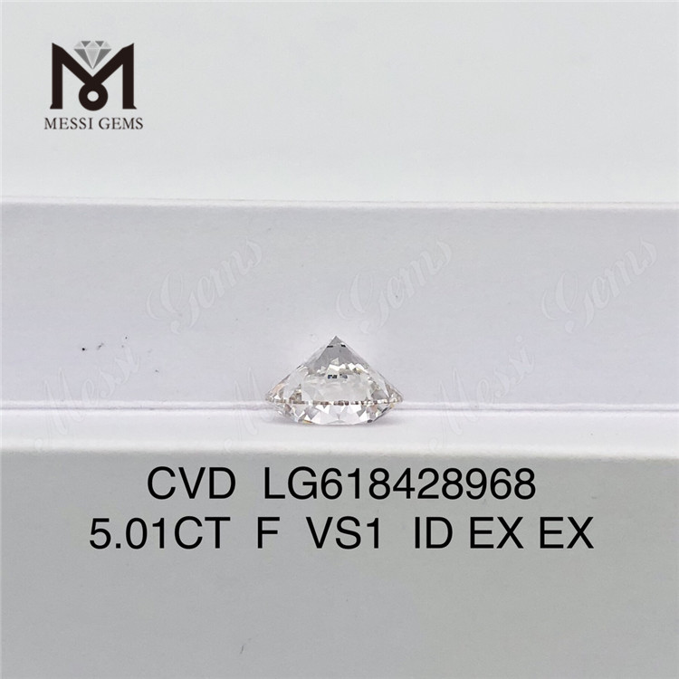 5.01CT F VS1 ID lab adamantibus creatum ad sale丨Messigems CVD LG618428968