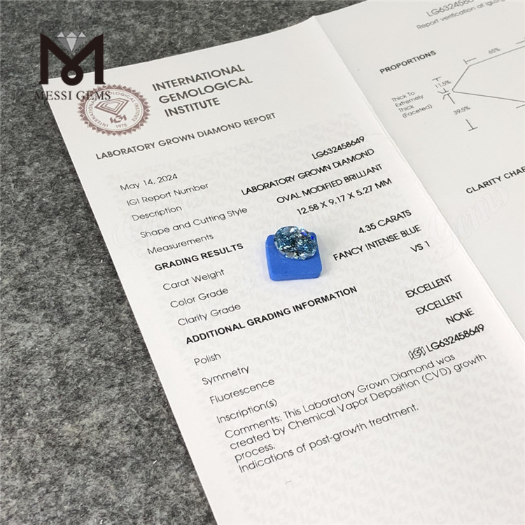 4.35CT VS1 CVD OV iaspis labs.FANCY VETUS LG632458649丨Messigems