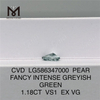 1.18CT VS1 EX VG GRAVITAS GRAVITAS GRAVITAS Pear Figura Viridis Pear Cvd Diamond LG586347000