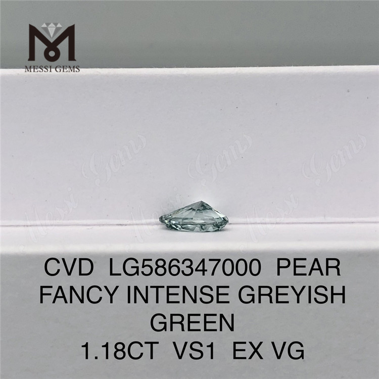 1.18CT VS1 EX VG GRAVITAS GRAVITAS GRAVITAS Pear Figura Viridis Pear Cvd Diamond LG586347000