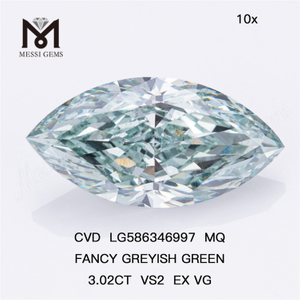 3ct adamantis viridis VS2 EX VG CVD MQ FACY CANDIDUS VS2 EX VG CVD LG586346997 