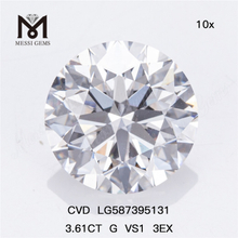 3.61CT G VS1 3EX CVD Diamond Secretum excogitatoris ad Stunning Jewelry LG587395131丨Messigems