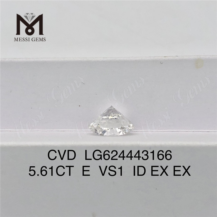 5.61ct E VS1 ID lab adamantibus excultus CVD LG624443166丨Messigems